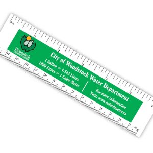6" Paper Ruler LP-1001 Bookmarks and Rulers Paper Bookmarks and Rulers