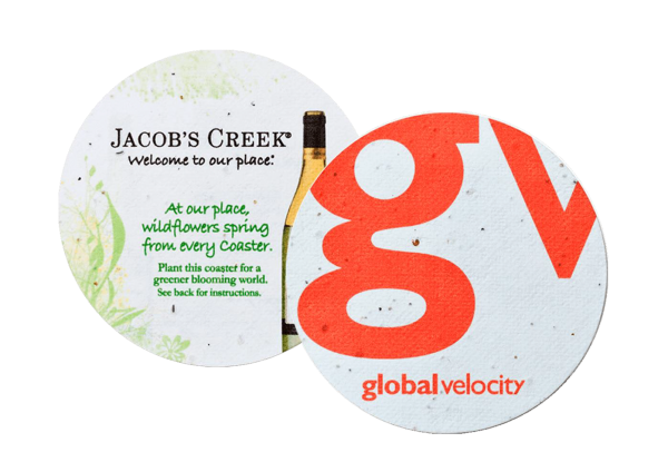 Direct Print Seeded Paper 3.5" Round Coaster