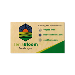 Direct Print Wood Business Card