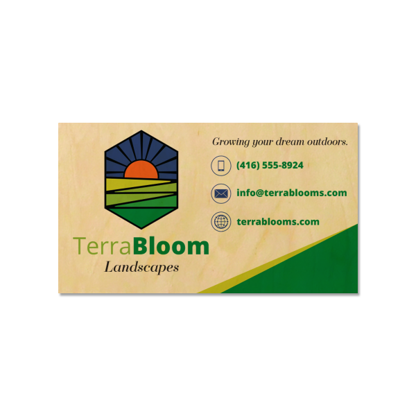 Direct Print Wood Business Card
