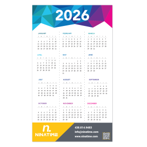 Paper Wall Calendars - 17" x 29"