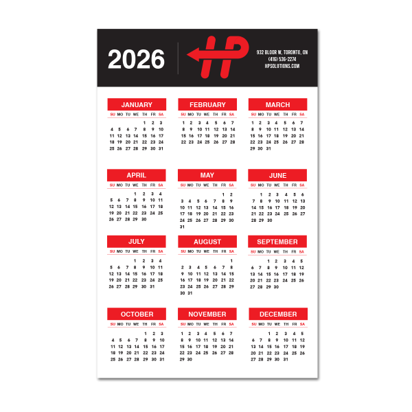 Paper Wall Calendars - 24" x 38"
