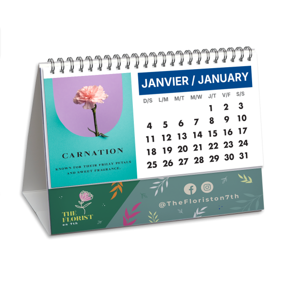 Paper Desk Flip Calendars - Custom