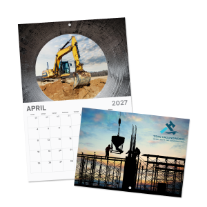 Mini Appointment Stapled Wall Calendar - 12 Custom Images