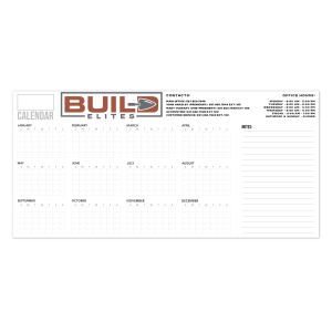 44" x 92" Perpetual Dry Erase Calendar - Year At A Glance