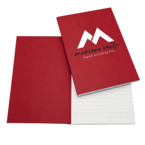 Red Linen Cover Perfect Bound Note Books