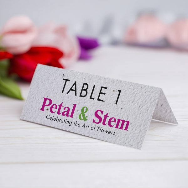 Seeded Paper Place Cards