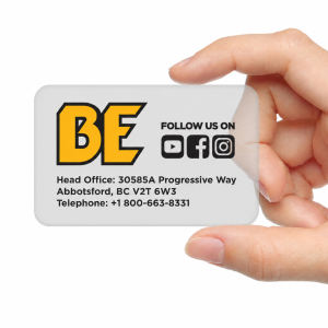 Frosted Plastic Business Cards