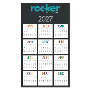 Paper Wall Calendars - 30" x 52"