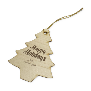 Thick Wood Holiday Ornaments