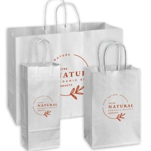 Recycled Shopping Bags - White