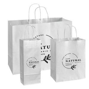 Recycled Shopping Bags - White