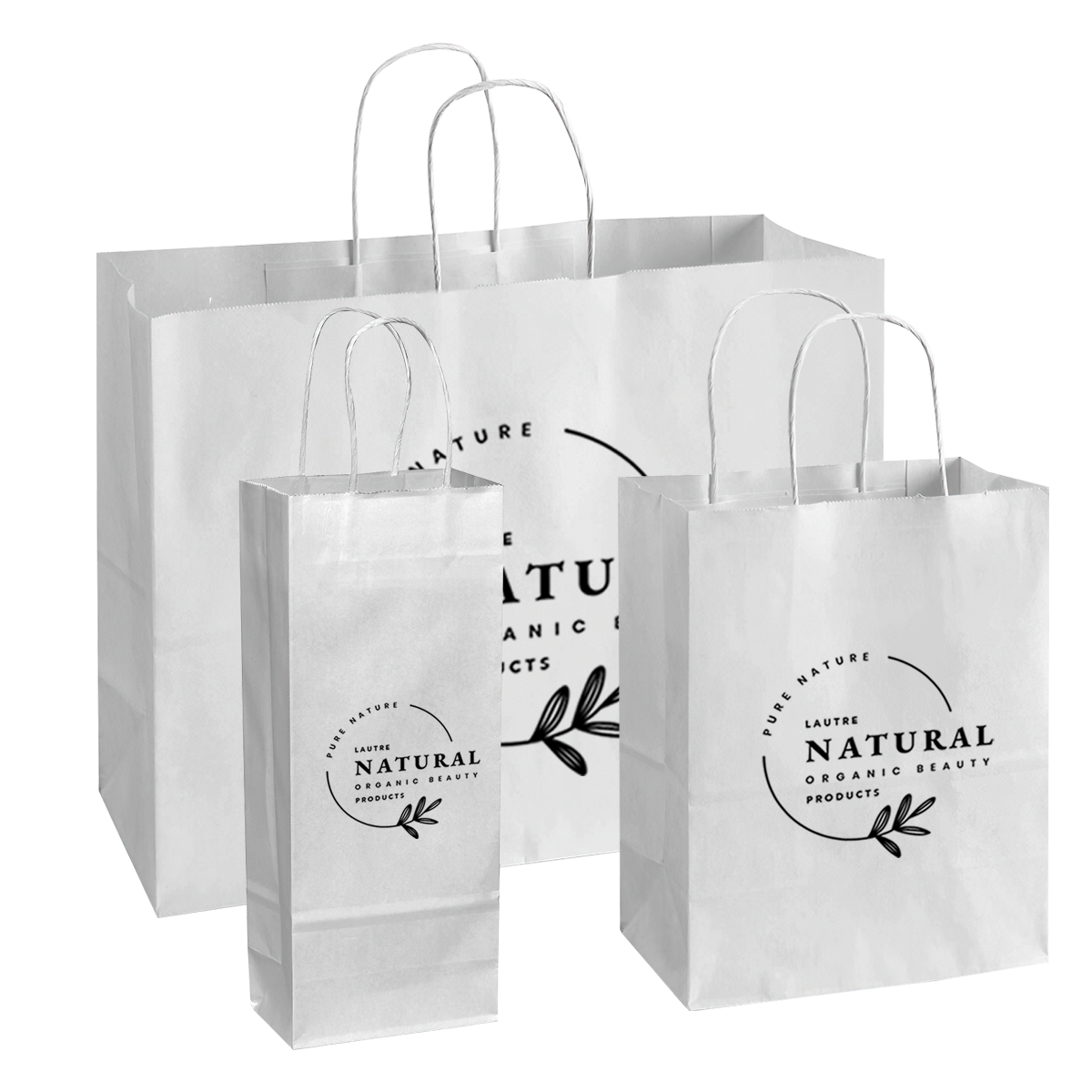 Recycled Shopping Bags - White