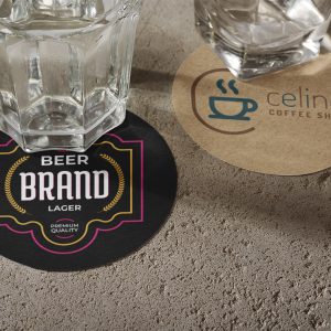 Kraft & Epic Black Coasters