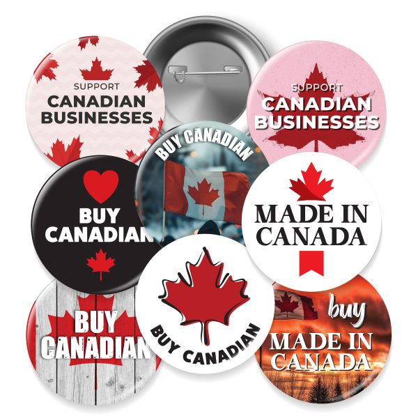 Stock Canada Buttons