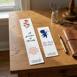 Direct Print Seeded Paper Bookmark
