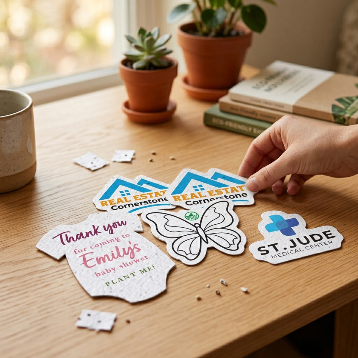 Direct Print Seeded Paper Custom Shapes